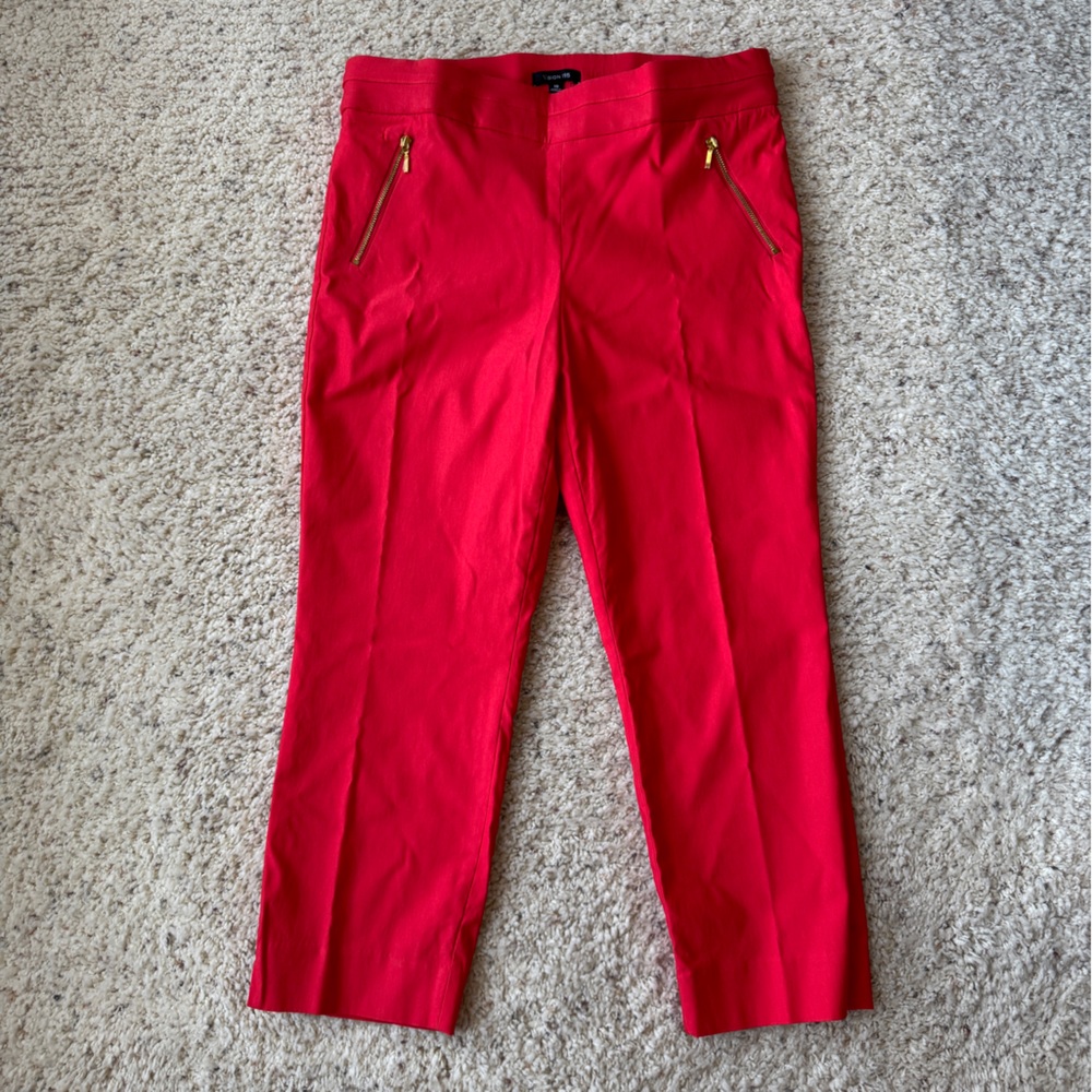 Stylish Coral Ankle Pants